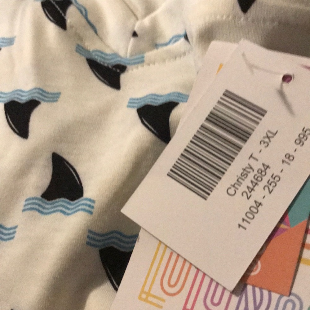 Lularoe shark classic tee
